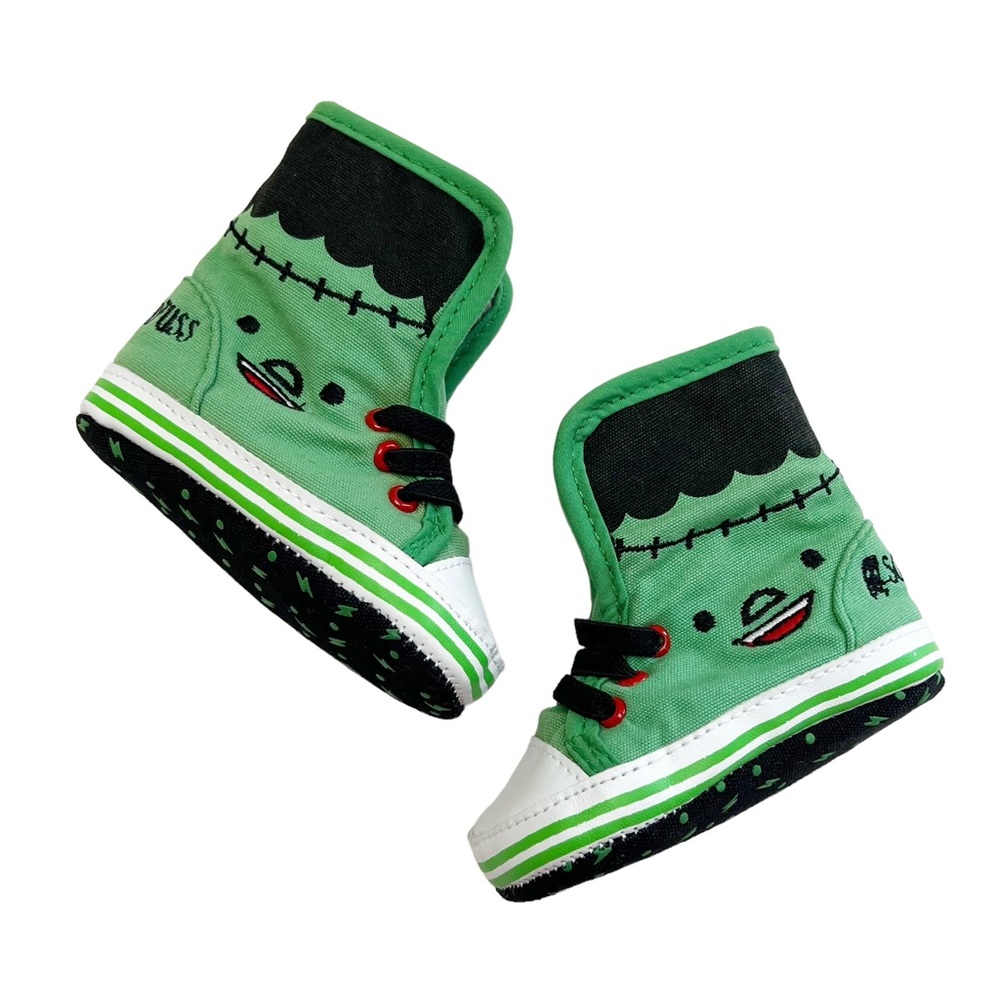 Sourpuss Frankenstein Soft Sole Sneakers (0-6m)